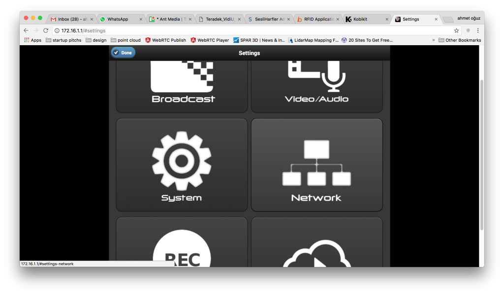 Configure Network Settings of Teradek Vidiu