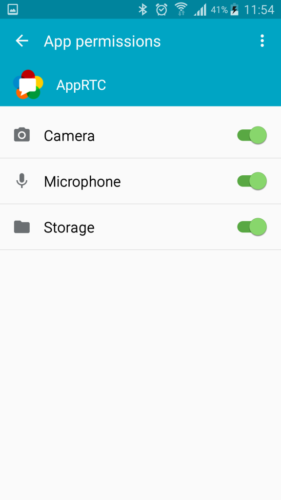 app rtc permission