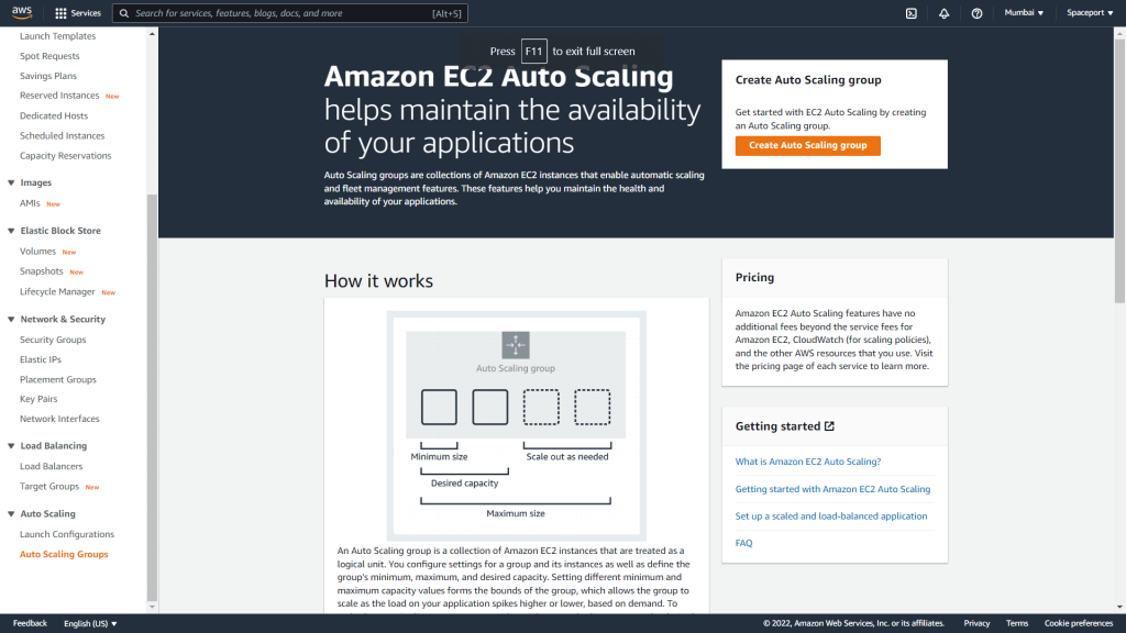 AWS autoscaling group