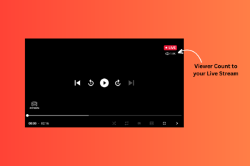 Live Streaming Viewers Count on Player Ant Media