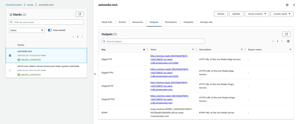 ant media cluster aws