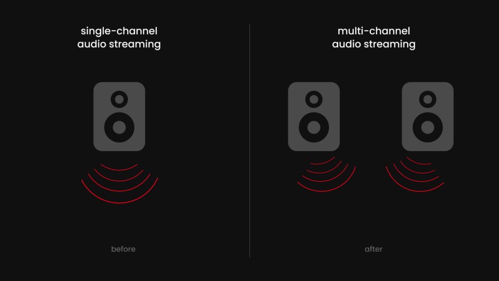 stereo audio in ant media server